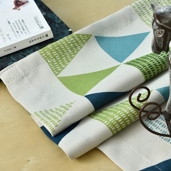 Set of 4 Curtains - Geometric Triangle Pattern Length 84” - Picture 3 of 9